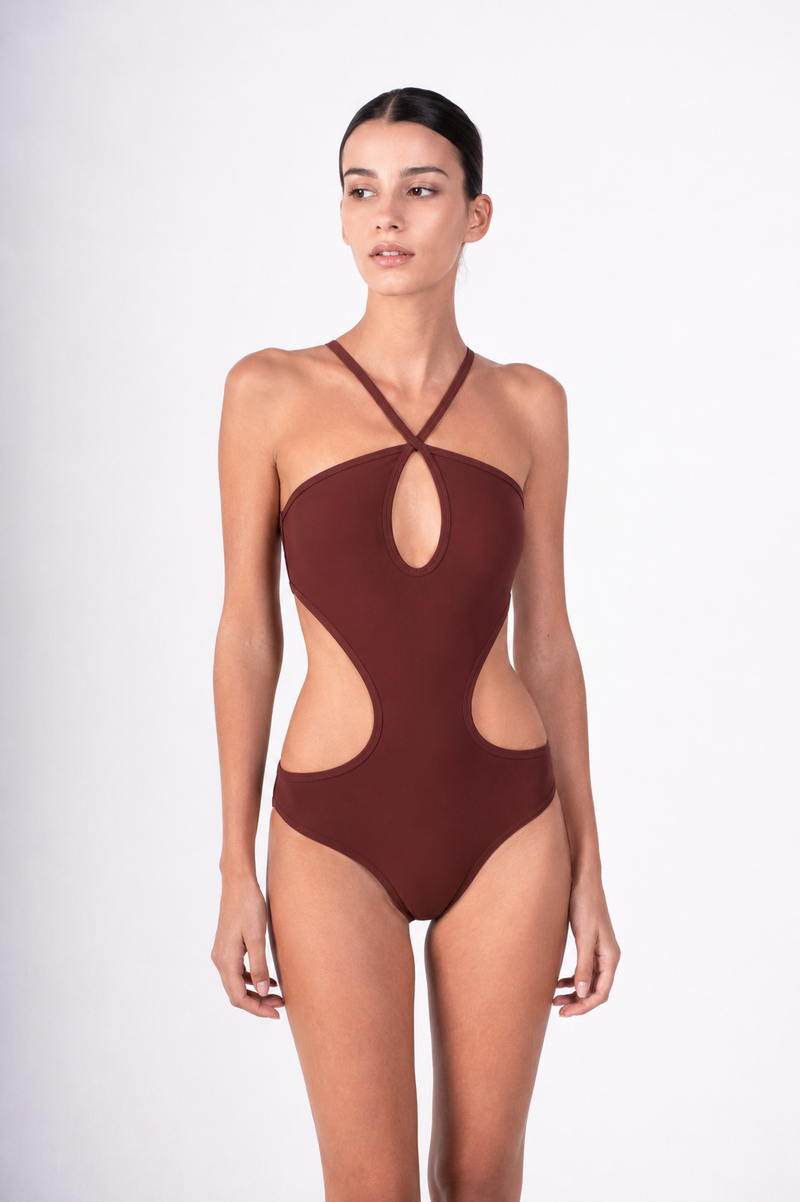 O2O Trikini — Aubergine